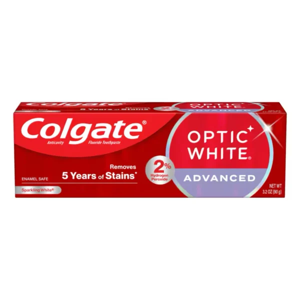 خمیردندان کلگیت سفیدکننده مدل optic white _ حجم 50 میل