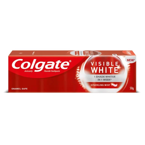 خمیردندان کلگیت سفیدکننده مدل visible white _ حجم 75 میل