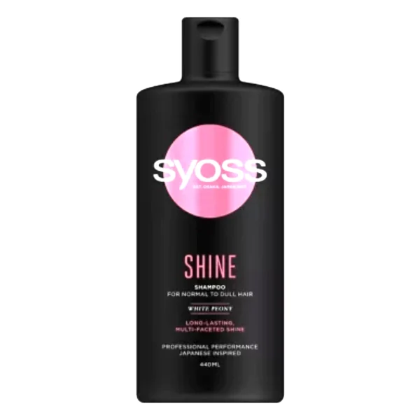 شامپو سر سایوس براق کننده موهای کدر و معمولی مدل Syoss Shine _ حجم 500 میل