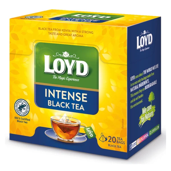 چای کیسه ای لوید مدل INTENSE BLACK TEA بسته 20 عددی _ 40 گرم