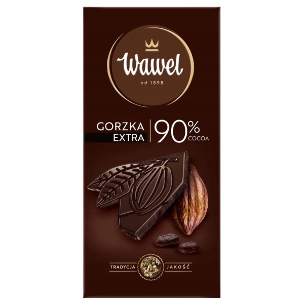 تابلت شکلات واول طعم تلخ 90 درصد _ 80 گرم