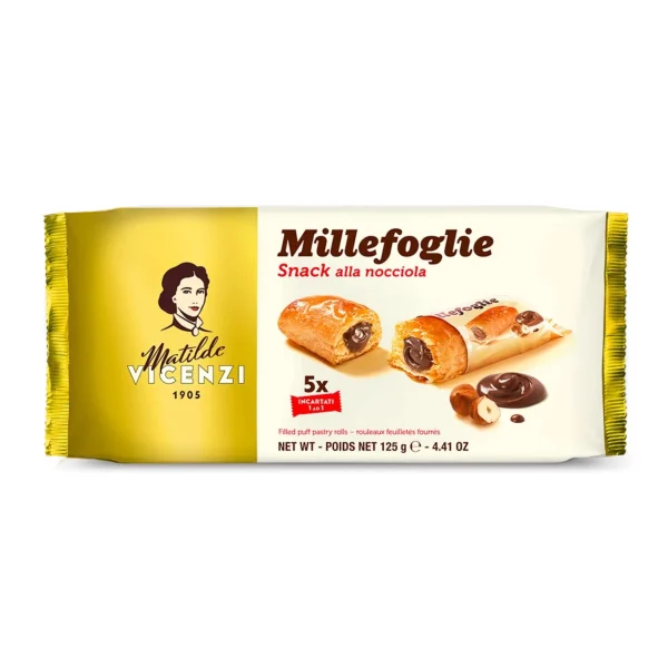 بیسکوییت مینی اسنک ویچنزی با مغز شکلات فندقی _ 125 گرم