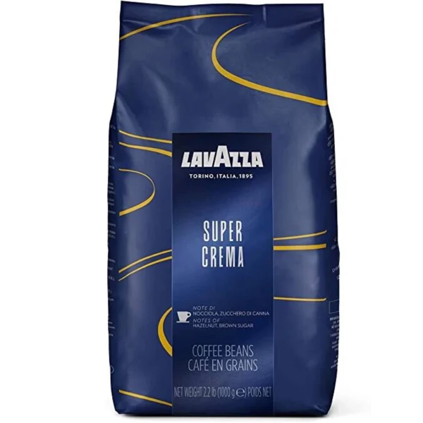 دانه قهوه لاوازا مدل SUPER CREMA یک کیلوگرم