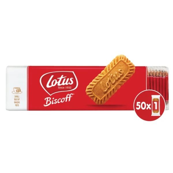 بیسکوییت لوتوس بسته 50 عددی _ 312.5 گرم