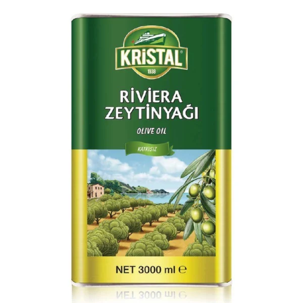 روغن زیتون کریستال فلزی _ 3 لیتر