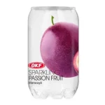 آب گازدار او کی اف okf طعم passion fruit پشن فروت - 350 میلی لیتر